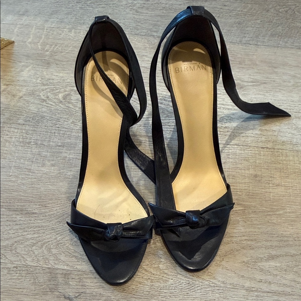 Alexandre Birman Black Strappy Heels